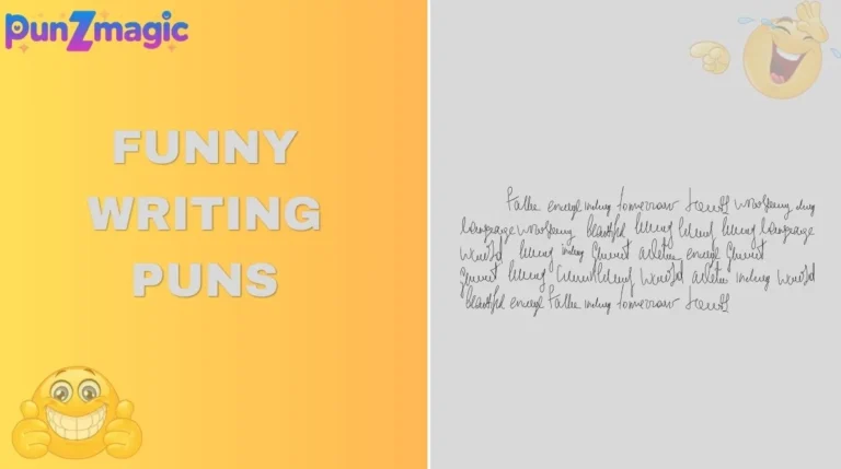 Funny Writing Puns
