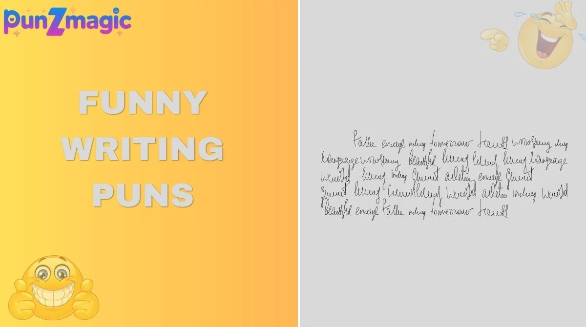 Funny Writing Puns