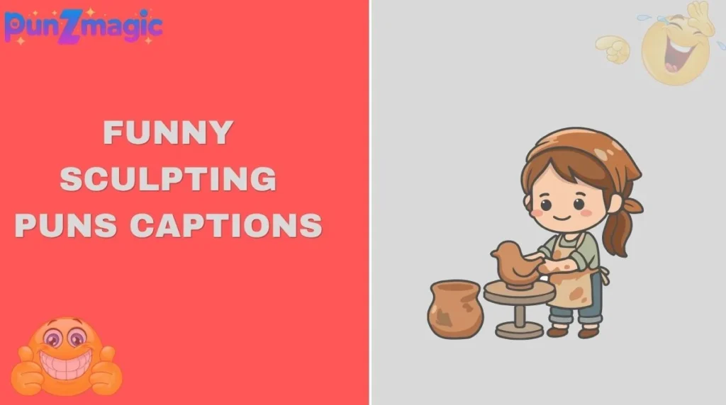 Funny Sculpting Puns Captions