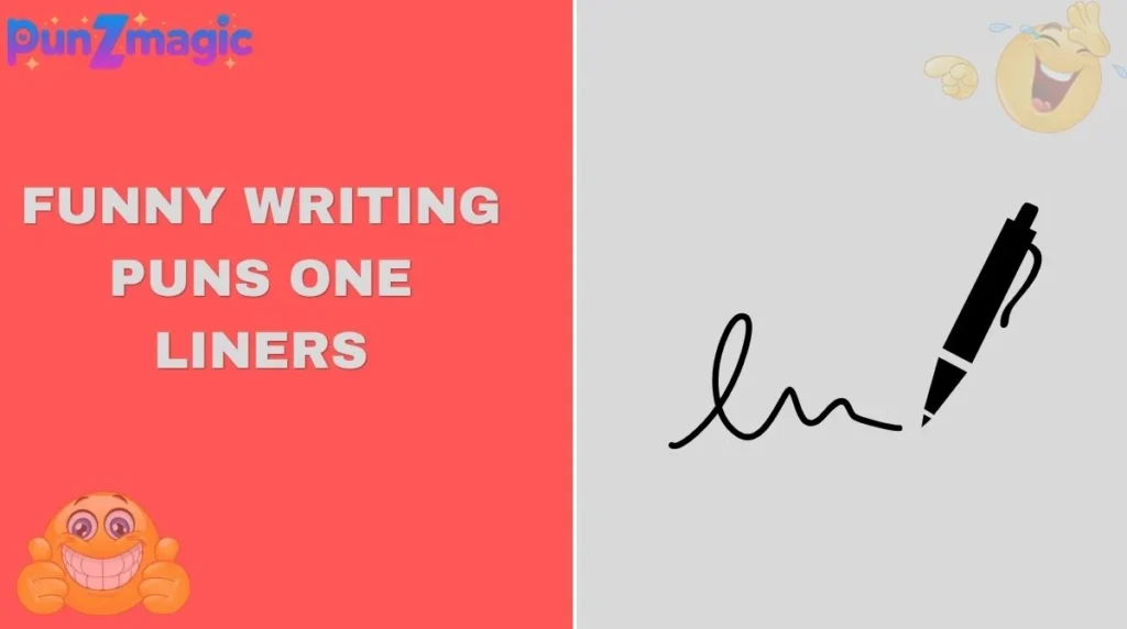 Funny Writing Puns One Liners