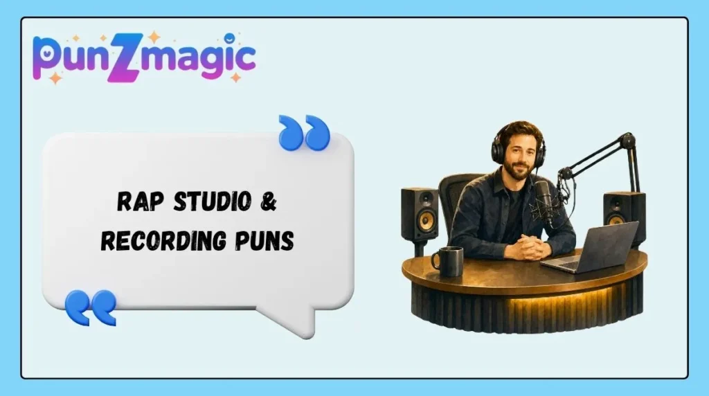 Rap Studio & Recording Puns