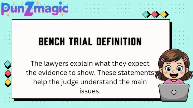 Bench Trial Definition