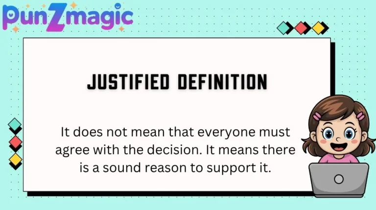 Justified Definition