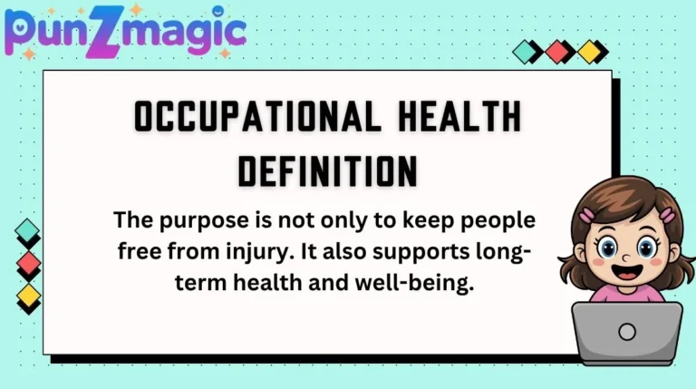 Occupational Health Definition
